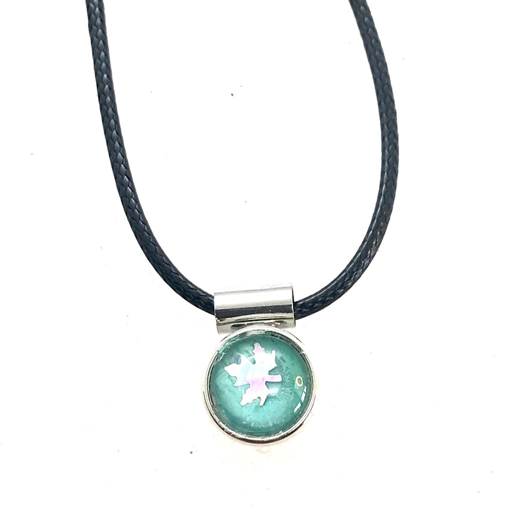 Minimalist Necklace With handmade 12mm snap SN12 on simple cord